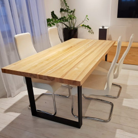 Dining table with a solid...