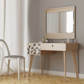Dressing table with wooden...