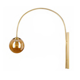 Long amber wall lamp