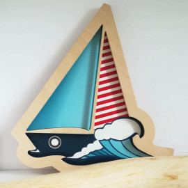 Wall lamp - sailboat