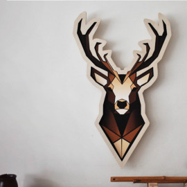 Deer-shaped wall lamp