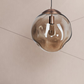 Hanging lamp in blown glass