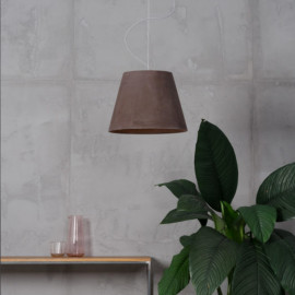 Small concrete pendant lamp