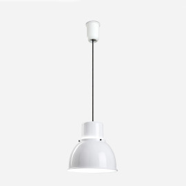 Small white modern metal lamp