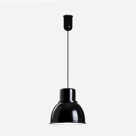 Small black modern metal lamp