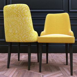 Upholstered chair with a...